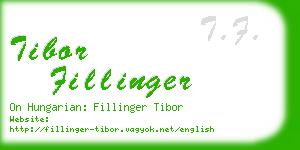 tibor fillinger business card